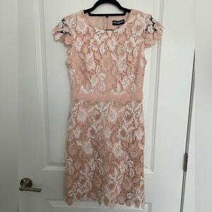 NWT Karl Lagerfeld Pink Lace Dress